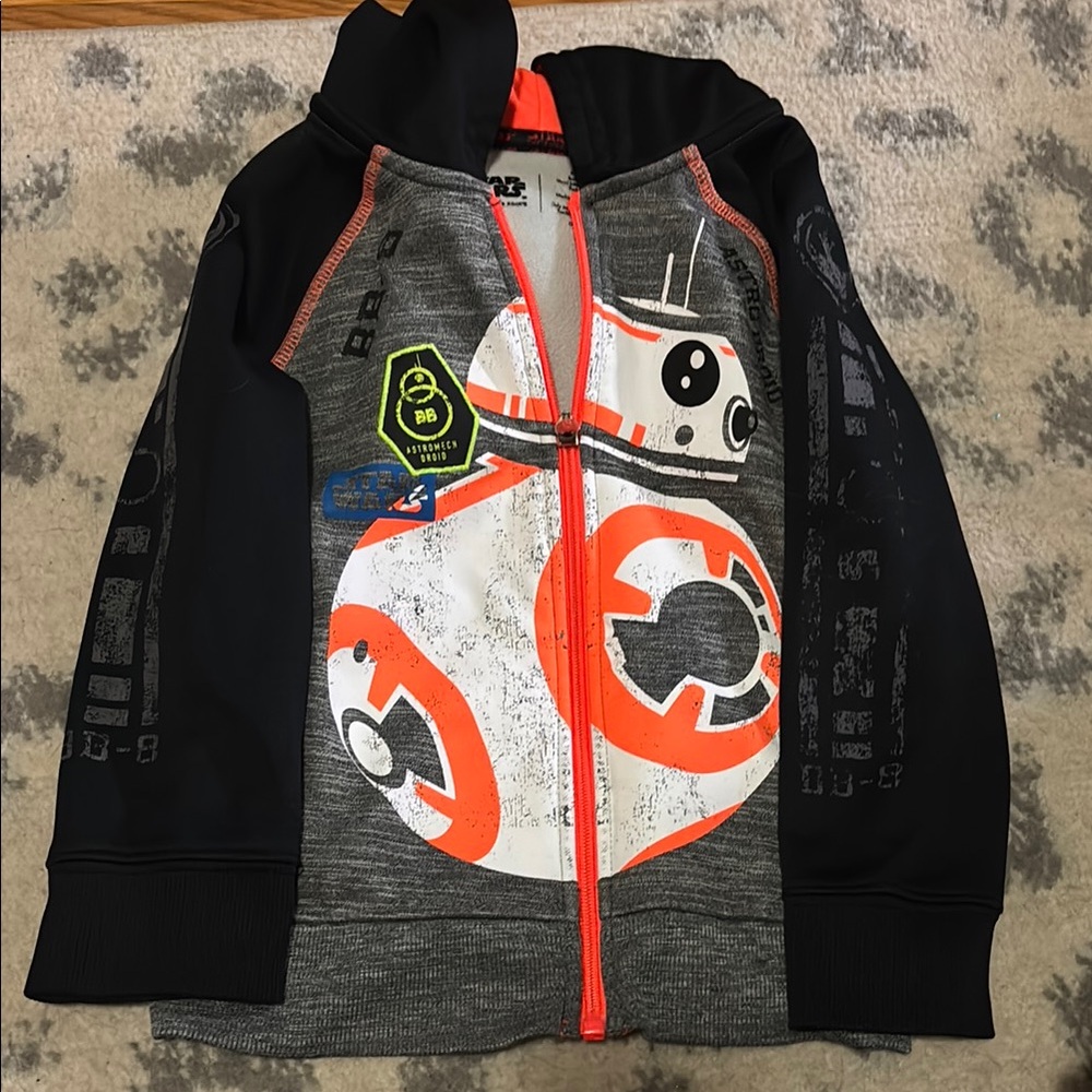 Star Wars Black and Orange Sweatshirt Bold Athletic Design